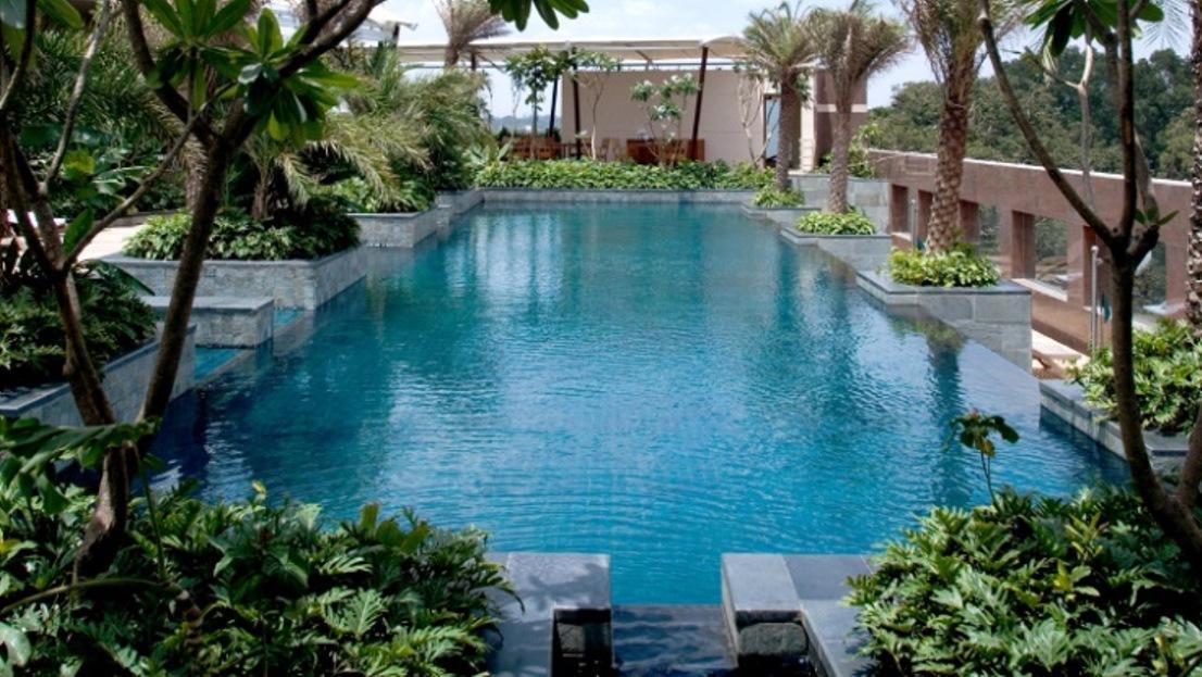 班加罗尔mg路凯悦中心酒店 外观 照片 Infinity pool at The Oberoi, Mumbai