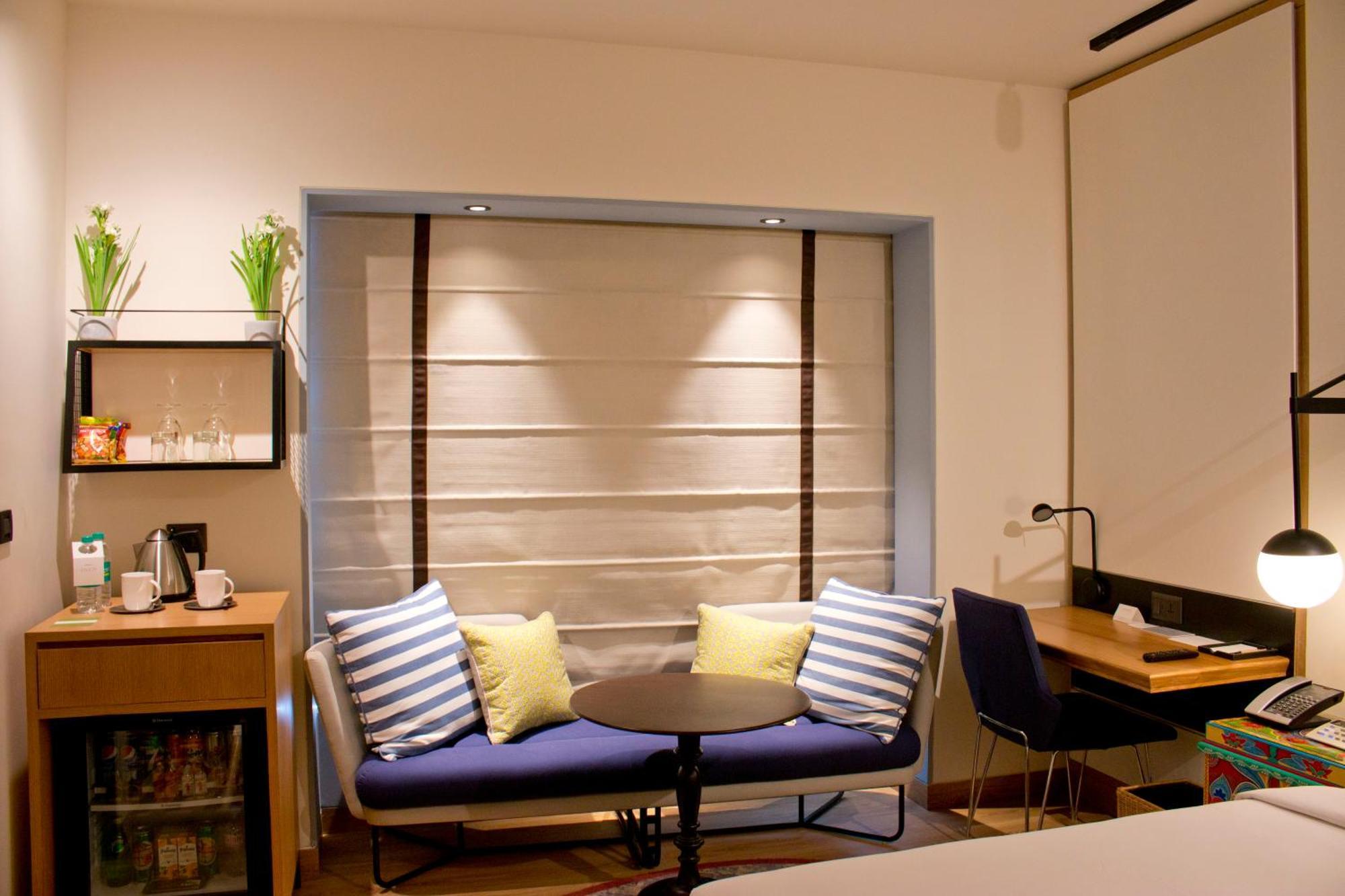 班加罗尔mg路凯悦中心酒店 外观 照片 A Roman blind